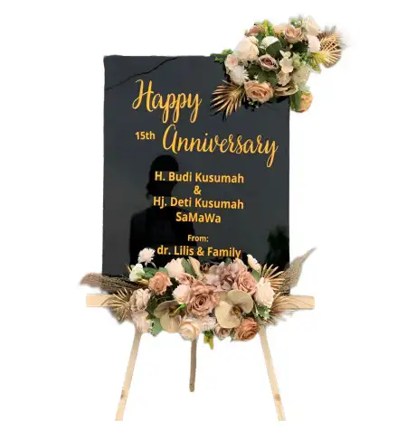 Papan Bunga Akrilik BUTON