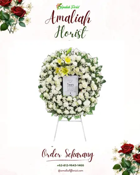 Krans Bunga Duka BUTON